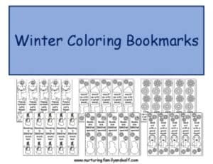 Check out these 6 winter coloring bookmarks to print and color. These make a great activity to do with your children. They will love to use one of these winter coloring bookmarks to hold the spot in their favorite book! Gift them to your children or color and gift to friends and family.